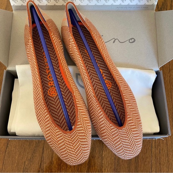 Rothy's Shoes - Rothy’s Merino Squares - Camel Herringbone